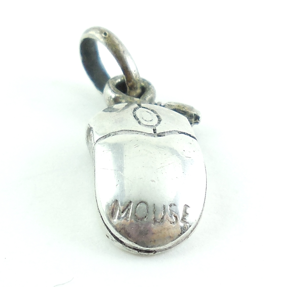 Vintage Sterling Silver Computer Ball Mouse Charm