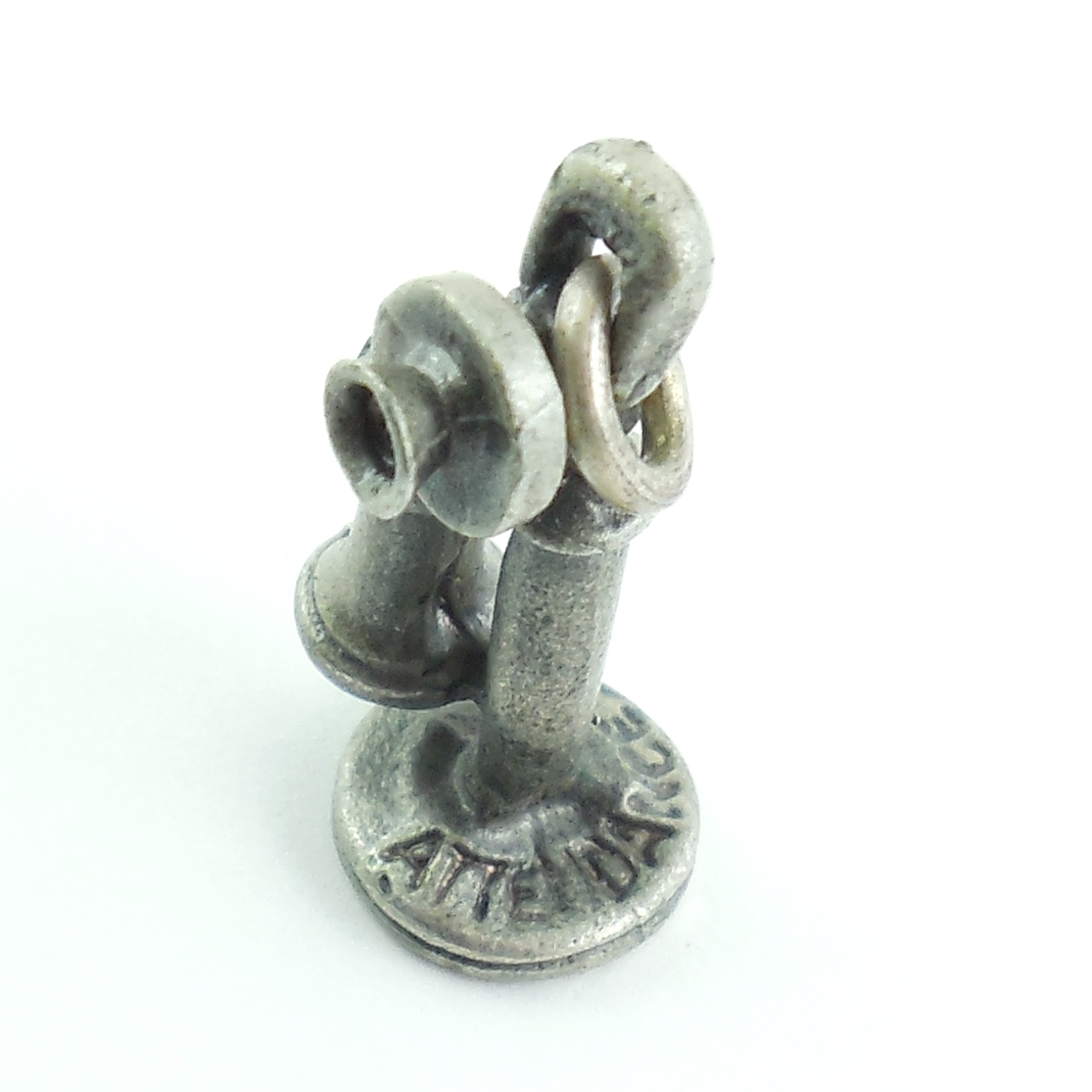 Vintage Sterling Silver Candle Stick Telephone Charm With Hallmarks