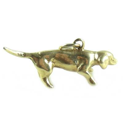 14K gold Dachshund Dog Charm