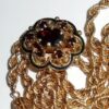 1967 Vintage 14k Gold 32 Inch Garnet Slide Tassel Necklace 37.4gr