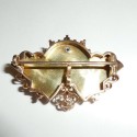 Antique Victorian 14k Gold Taille D' Epergne Chatelaine Pocket Watch Dangle Pin