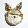 Vintage Swarovski Citrine Topaz Crystals Rhinestones Cat Pin Crisp Stones Excell