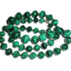 Vintage 25.5 Inch Natural 7m 18m Banded Malachite Stone Beaded Necklace 135g Beads