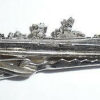 Vintage Silver Plated Oil Rig Mens Tie Bar Tie Clasp Usa Made