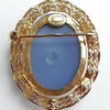 1/20th 12k Gold Filled Fancy Filigree Faux Cameo Pin No Wear Condition