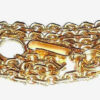Vintage High Grade Gold Plated Ankle Wrist Curb Bracelet No Gold Wear Size 8.5