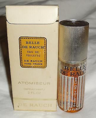 Vintage Belle De Rauch Eau De Toilette Parfum Atomiseur Refill In Box 2oz Paris