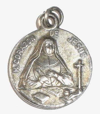 Repair Repurpose M Corazon De Jesus Relic Medal Pendant Christian Catholic
