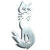 Vintage Mexican Sterling Silver Tall Sitting Cat Pin