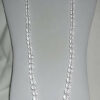 Vintage Long Art Deco Gold Filled Clear Crystal Necklace Size 29