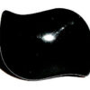 Big Chunky Modern 30m Hand Cut Black Onyx Wave Ring Size 8