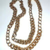 Big Runway Vintage Chunky 39 Inch Long Napier Chain Necklace