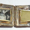 Antique Victorian Gold Filled Scottish Banded Agate Hardstone Cameo Locket Fob Pendant For Parts