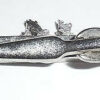Vintage Silver Plated Oil Rig Mens Tie Bar Tie Clasp Usa Made