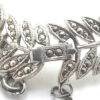 Antique Art Deco Sterling Silver Rhodium Overlay Marcasite Bracelet Size 7