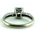 Vintage Antique Art Deco 14k White Gold .5 Ct Diamond Ring Size 6.5