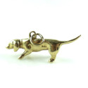 14K gold Dachshund Dog Charm