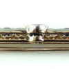 Antique Art Deco Platinum And 14k Gold 2.9 Carats Diamond Sapphire 2.5 Inches Long Pin