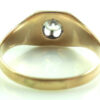 Antique Victorian 14k Yellow Gold Diamond Belcher Mens Ring Size 7 1/2