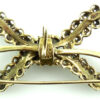 Vintage Toliro 14k Gold Enamel Bow Chatelaine Or Watch Dangle Pin