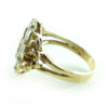 Vintage 14k Gold Miraculous Mary Diamond Ring Christian Catholic Size 7.75