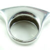 Flli Menegatti Sterling Silver Italy 1 1/2" Abstract Modern Art Enamel Ring 7