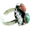 Vintage Navajo Native American Turquoise Sterling Silver Ring Size 7