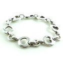 1999 Tiffany & Co 925 Sterling Silver Open Heart Link Bracelet Size 7