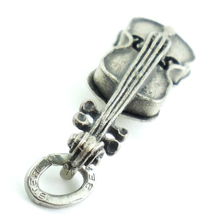 Vintage Beau Sterling Silver Violin Charm