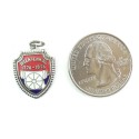 Vintage Sterling Silver Bicentennial Charm With Red White And Blue Enamel