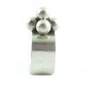 Vintage French Hand Wrought Modernist Sterling Silver Cluster Square Ring Size 5.5