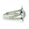 Small Vintage Native American Sterling Silver Ring Harvey Era 5