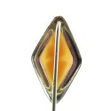 Antique 1920s Early Art Deco 14k Gold Carved Shell Cameo Stickpin Hat Pin