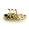 Small Vintage Hand Cut 14k Gold Moveable Pot Potty Chair Charm