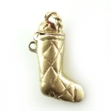 Vintage 14k Gold Christmas Stocking Stuffer Charm Movable Top