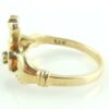 Vintage 14k Gold Diamond Irish Claddagh Ring Ladies Size 5.5