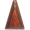 Vintage Late Art Deco Transitional Plastic Wood Lamp Pull Pendant Geometric Triangle Large