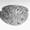 Vintage Sterling Silver And Marcasite Judith Jack Dome Ring Size 6.75