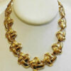 Large Chunky Vintage Anne Klein Collar Toggle Necklace
