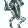 Movable Sterling Silver Laughing Frog Pin With Moving Parts