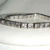 Vintage Antique Art Deco Sterling Silver Bezel Set Paste Bracelet Size 7.5" Long