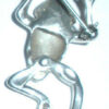 Movable Sterling Silver Laughing Frog Pin With Moving Parts