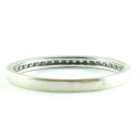 Vintage 14k White Gold Half Eternity .5 Carat Diamond Ring Band Stacker Size 10