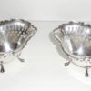 Pair Of 2 Antique Towle Sterling Silver Fancy Footed Bon Bon Nut Serving Bowls