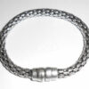 Older Donna Karan Dkny 6mm Silver Fashion Bracelet Medium 7.5 Inch Long