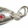 Long Vintage Late Art Deco Sterling Silver Articulated Fish Pendant Hallmarked