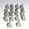 18 Drilled Tiny Vintage Sterling Silver Sitting Howling Dogs Connectors Parts