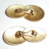 Antique Early Art Deco Gold Gilt Mens Chainlink Cufflinks Never Monogrammed Exc