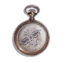 Antique Fancy Gold Filled Ladies Pocket Watch For Case Or Repair