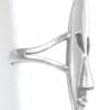 Vintage 1970s Late Mid Century Mexican Sterling Silver Long Face Ring Size 8